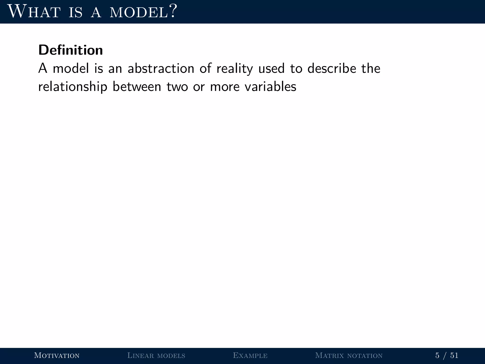 Introduction to statistical modeling in r ppt