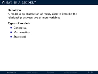 Introduction to statistical modeling in R | PDF