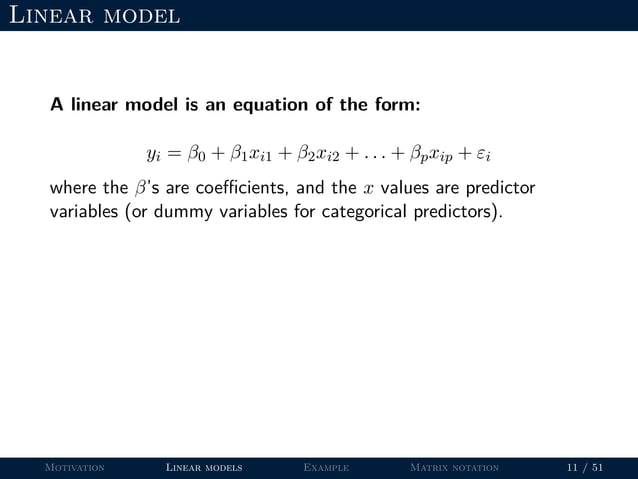 Introduction to statistical modeling in R | PDF