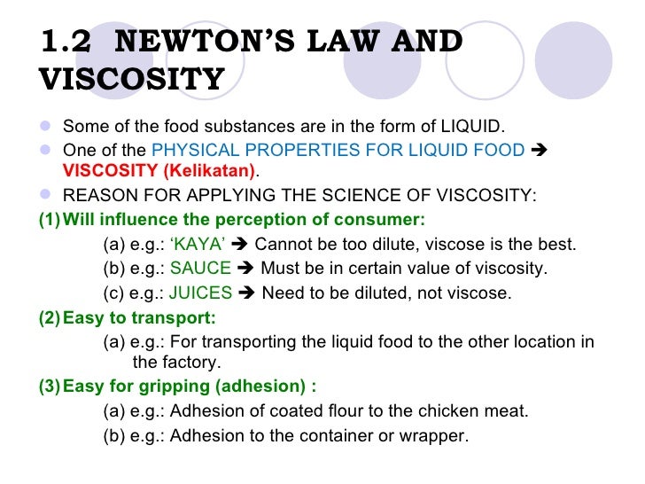 viscosity newton fluids