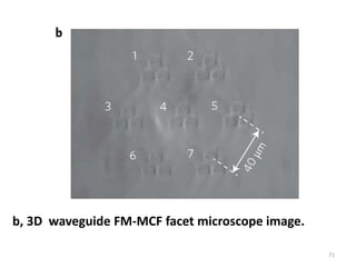 71
b, 3D waveguide FM-MCF facet microscope image.
 
