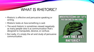 Lecture - Rhetorical Analysis | PPTX