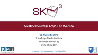 Scientific Knowledge Graphs: An Overview
Dr Angelo Salatino
Knowledge Media Institute
The Open University
United Kingdom
Université Libre de Bruxelles - 12th May 2021
 