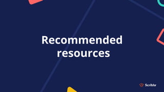 Recommended
resources
 