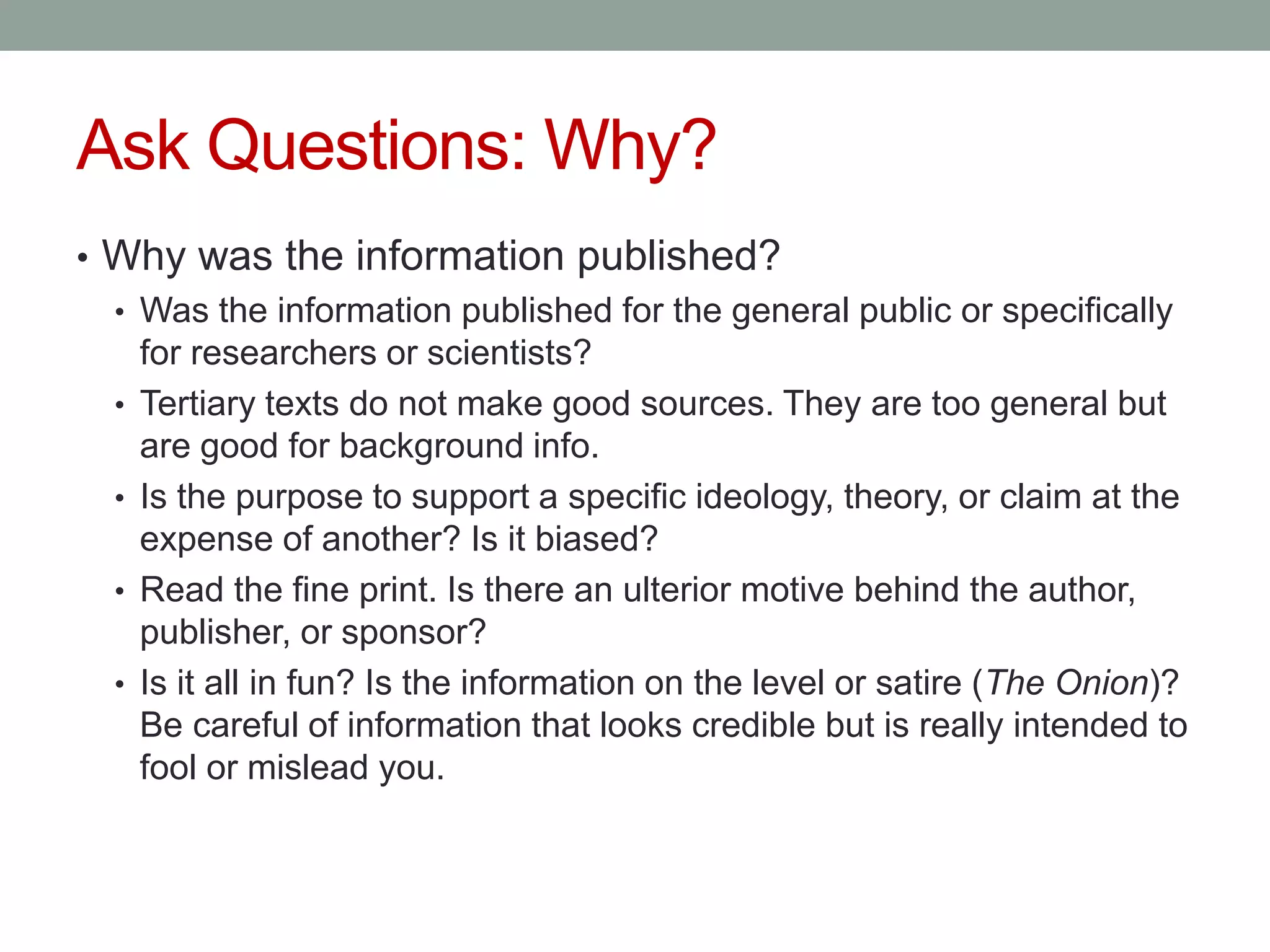 Lecture - Source Credibility | PPTX