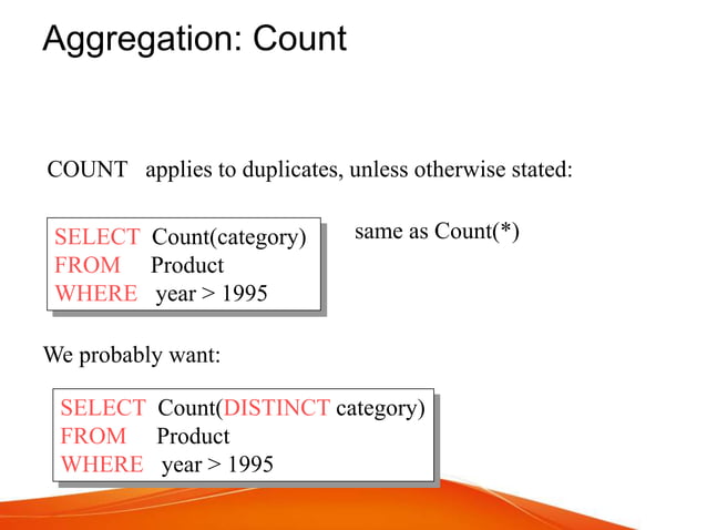Basic SQL knowledge: data type, table, query | PPT