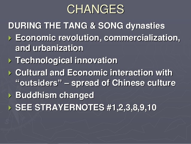 Sui Tang Song China Continuities Changes