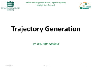 Lecture 1 trajectory generation | PDF