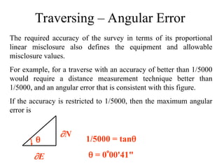 Distance Traverse Error Lecture-traverse-comps.ppt for civil enggg | PPT