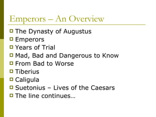 Lecture Two Emperors PPT