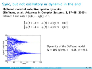 Two coupled phase oscillators | PDF