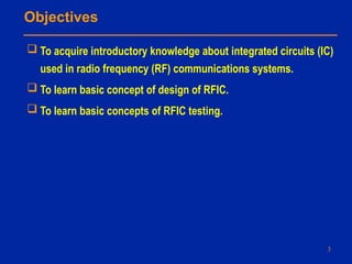 Comprehensive RFIC Design and Testing for Wireless Communications ...