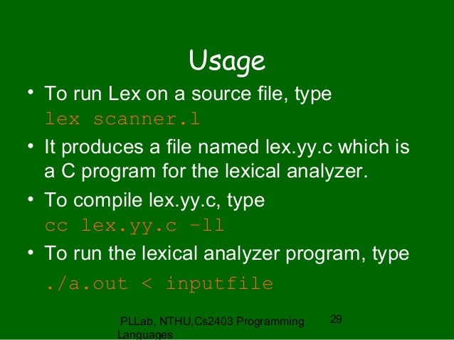 online lex and yacc compiler error online lex and yacc compiler error