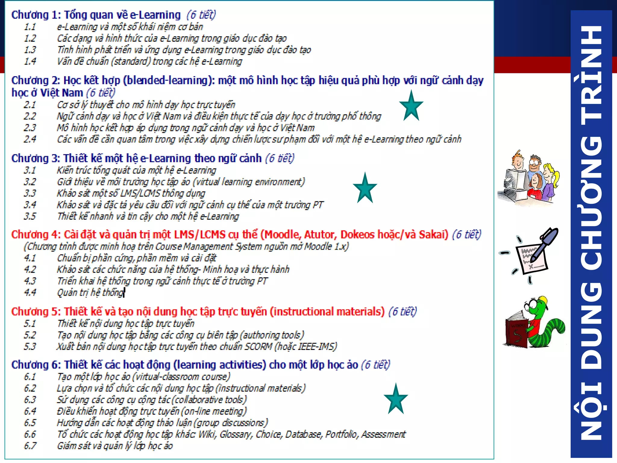 5
Duc-Long, Le (2011)
NỘIDUNGCHƯƠNGTRÌNH
 