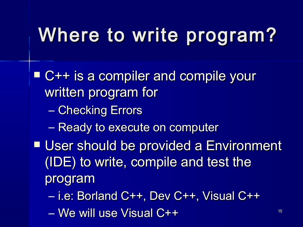 Basic structure of C++ program