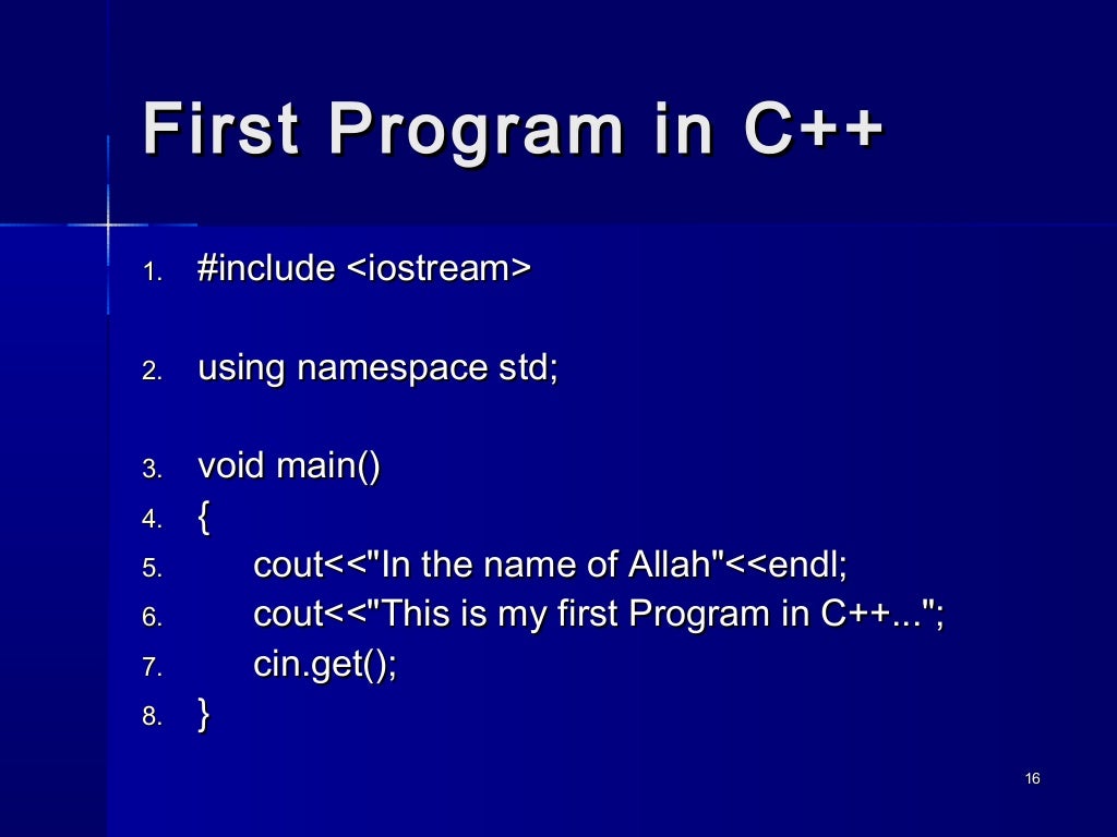 presentation of c program