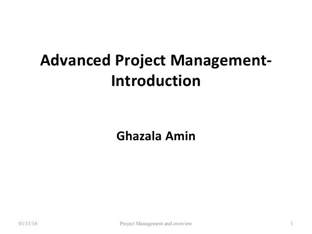 lecture 01 advanced project