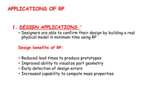 Lecture # 01 Introduction to Rapid Prototyping & Reverse Engineering | PPTX