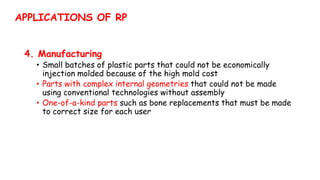 Lecture # 01 Introduction to Rapid Prototyping & Reverse Engineering | PPTX