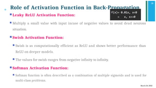 Comprehensive Guide to Artificial Neural Networks and Activation ...