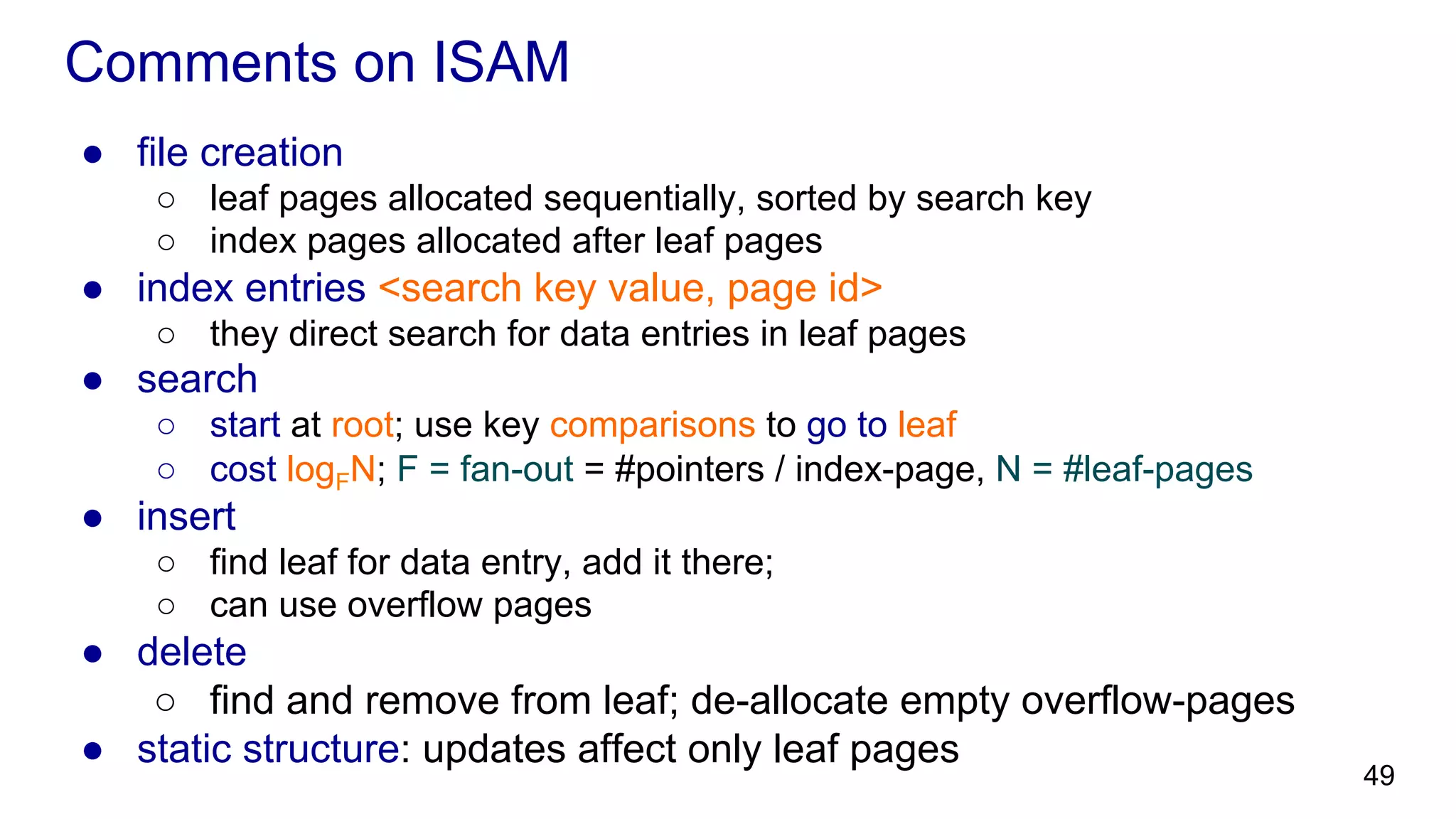 credits slides based on material from database management systems, by ramakrishnan and gehrke 49 