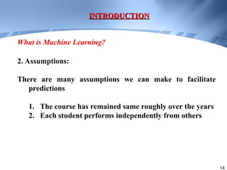 Lecture+01+-+Introduction.ppt Machine Learning for Intelligent Data | PPT