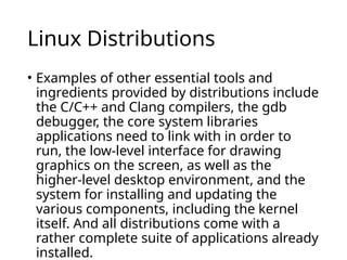 Lecture 01 - Intro to Linux.pptx Linux introductory slides | PPTX