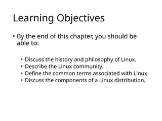 Linux Slide Teaching Lecture 01 - Intro to Linux.pptx Linux introductory slides | PPTX