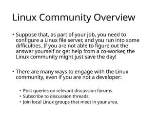 Lecture 01 - Intro to Linux.pptx Linux introductory slides | PPTX