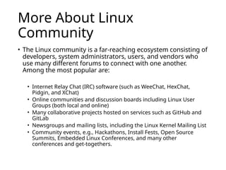 Lecture 01 - Intro to Linux.pptx Linux introductory slides | PPTX