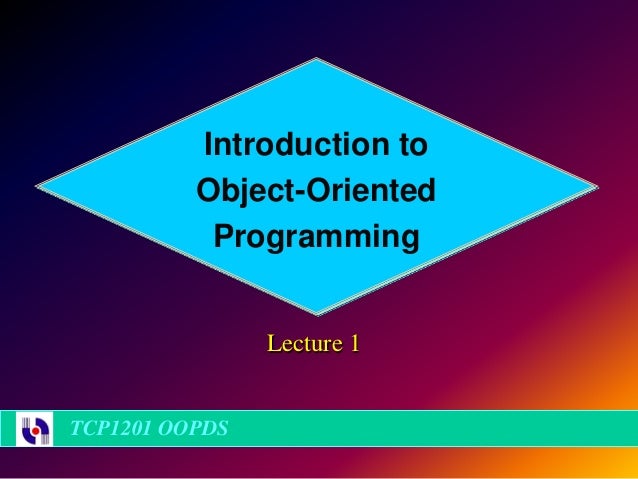 Lecture01 object oriented-programming