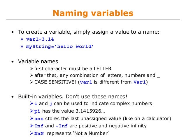 Lecture 01 variables scripts and operations