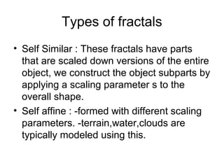 Fractals In Computer Graphics