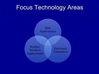 Focus Technology Areas
 