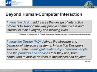 Introduction - Lecture 1 - Human-Computer Interaction (1023841ANR) | PDF