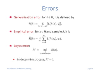 Lecture 01(Introduction to machine learning) | PDF
