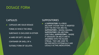 Suppository Shell Lecture # 01, introduction to pharmacy | PPTX