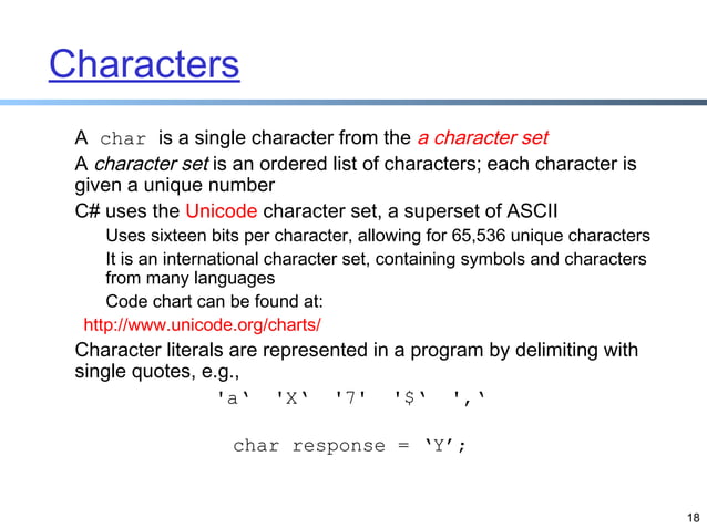 Visula C# Programming Lecture 2