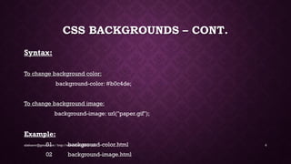 Advance Web Designing - Lecture 02 / 30 | PPT