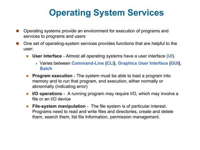 Lecture_02_Operating System Structures Operating Systems | PPT