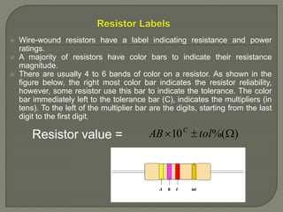 Resistor Line Labels resistors | PPTX