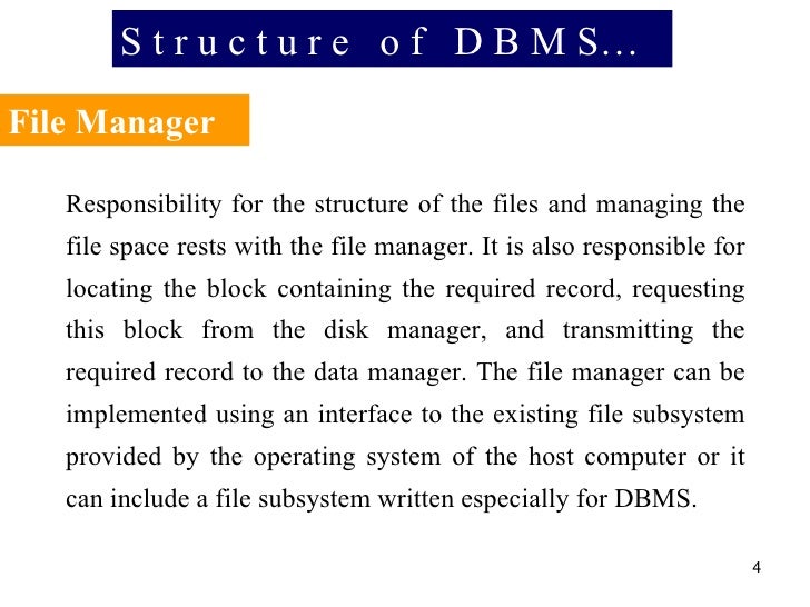 Lecture 02 Architecture Of Dbms