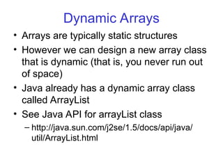 Lecture 02 Arrays and ArrayList define Declaration | PPT