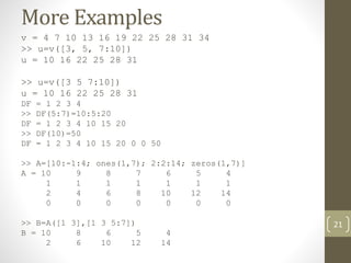 MATLAB - Arrays and Matrices | PPT
