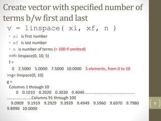 MATLAB - Arrays and Matrices | PPTX
