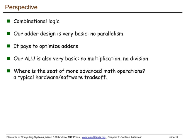 lecture 02 Boolean arithmetic.ppt