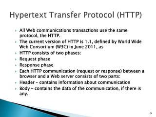 Http Based Communication Lecture 02 fundamental concepts of internet and www khalid khan | PPTX