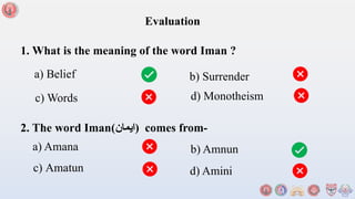 Lecture_02, Imaan & 7 components of Iman, English Version by Faizulah ...