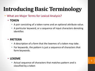 Lecture 02 lexical analysis | PPT