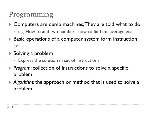 Introduction to Computer and Programming - Lecture 03